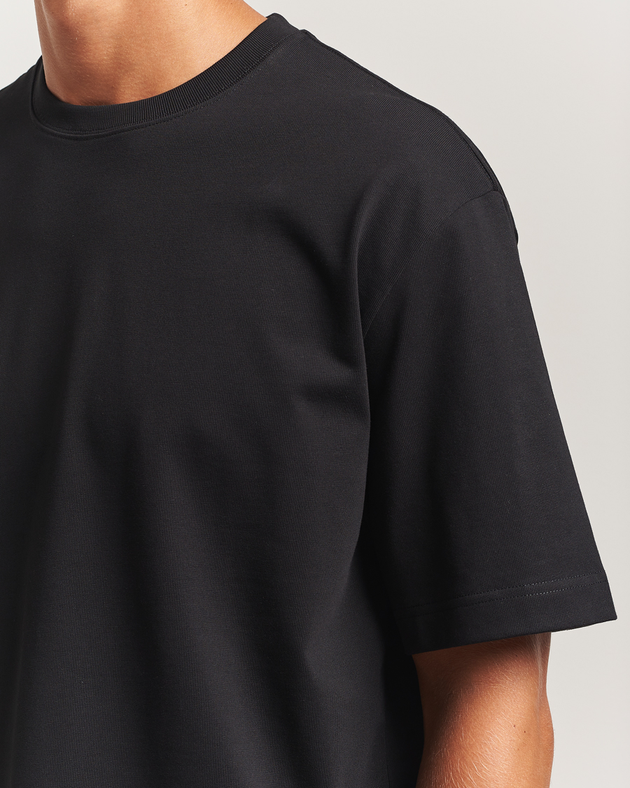 Men | T-Shirts | Filippa K | Heavy Cotton Crew Neck T-Shirt Black