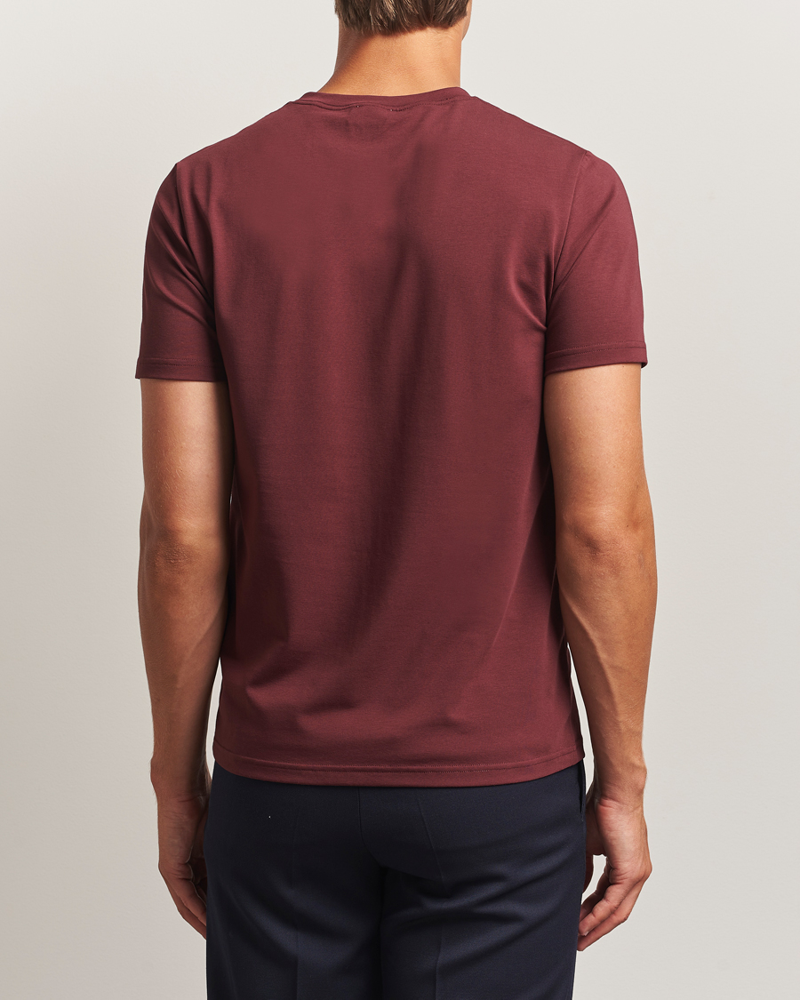 Men | T-Shirts | Filippa K | Soft Lycra T-Shirt Burgundy
