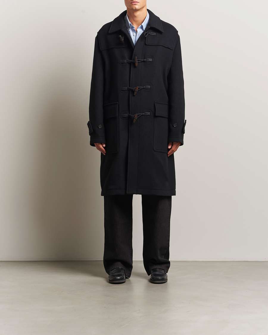 Men | Coats & Jackets | Filippa K | Monty Wool Duffle Coat Black