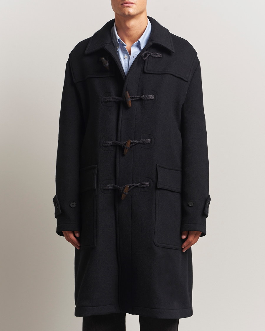 Men | Coats & Jackets | Filippa K | Monty Wool Duffle Coat Black