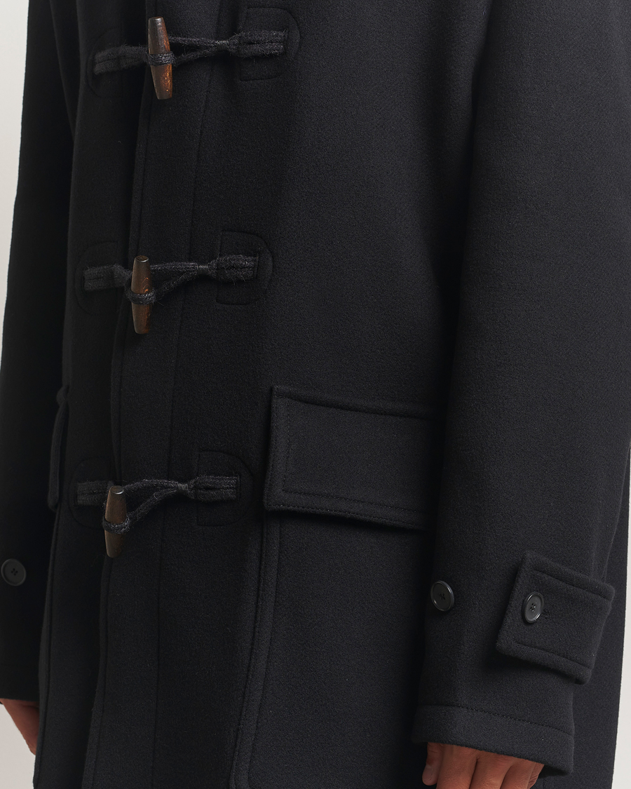 Men | Coats & Jackets | Filippa K | Monty Wool Duffle Coat Black