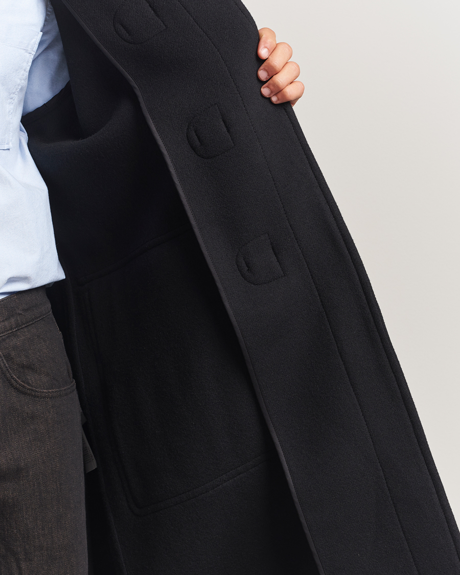Men | Coats & Jackets | Filippa K | Monty Wool Duffle Coat Black