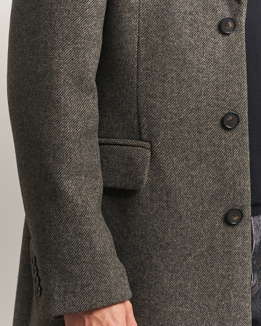 Men | Coats & Jackets | Filippa K | William Wool Textured Coat Driftwood