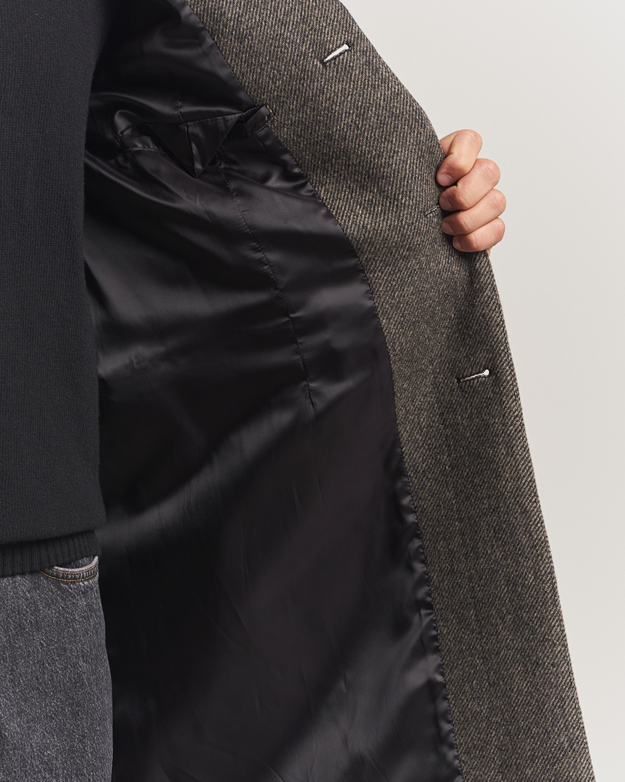 Men | Coats & Jackets | Filippa K | William Wool Textured Coat Driftwood