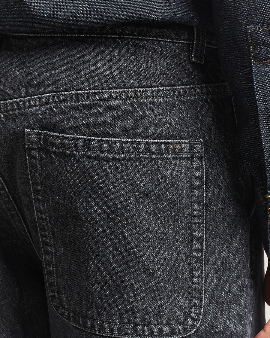 Men | Shirts | Filippa K | Loose Fit Workwear Jeans Washed Black