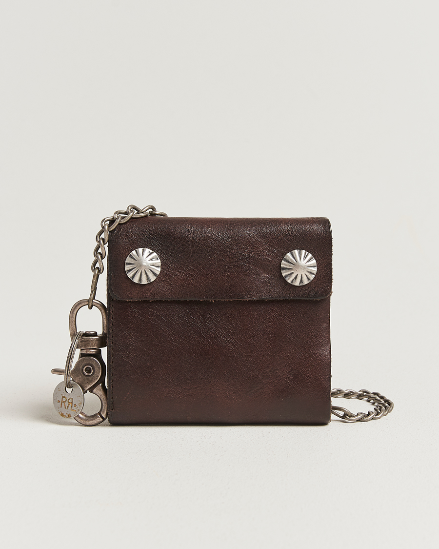 Men | Wallets | RRL | Concha Ryder Wallet Dark Brown