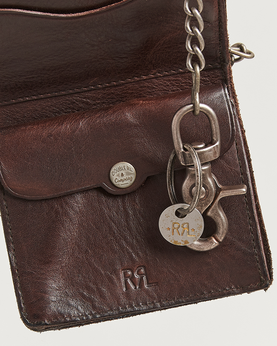 Men | Wallets | RRL | Concha Ryder Wallet Dark Brown