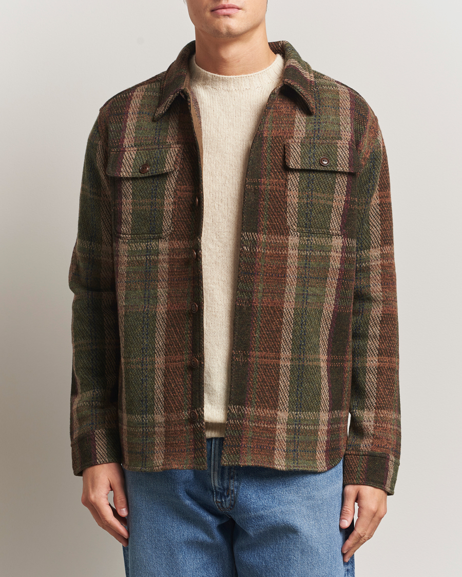 Men | Coats & Jackets | RRL | Matlock Cashmere Shirt Jacket Olive