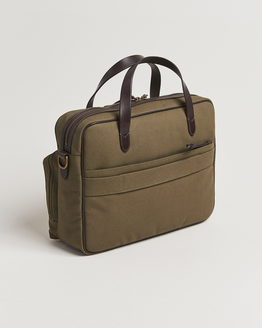 Men | Bags | Polo Ralph Lauren | Commuter Canvas Messenger Bag Defender Green/Brown