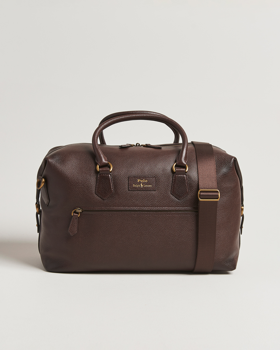 Men | Bags | Polo Ralph Lauren | Polo Ralph LaurenPebble Leather Duffle BagDark Brown