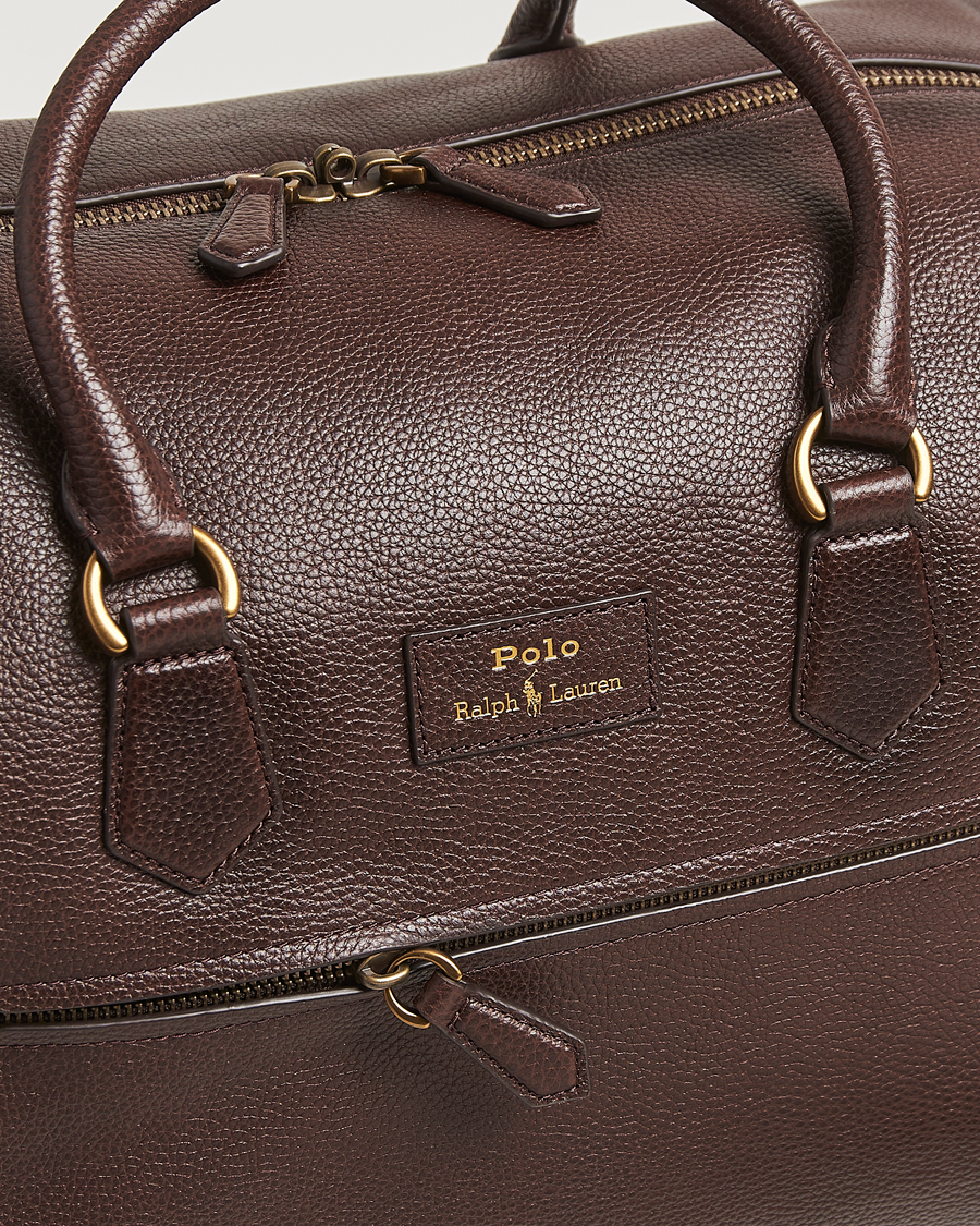 Men | Bags | Polo Ralph Lauren | Polo Ralph LaurenPebble Leather Duffle BagDark Brown