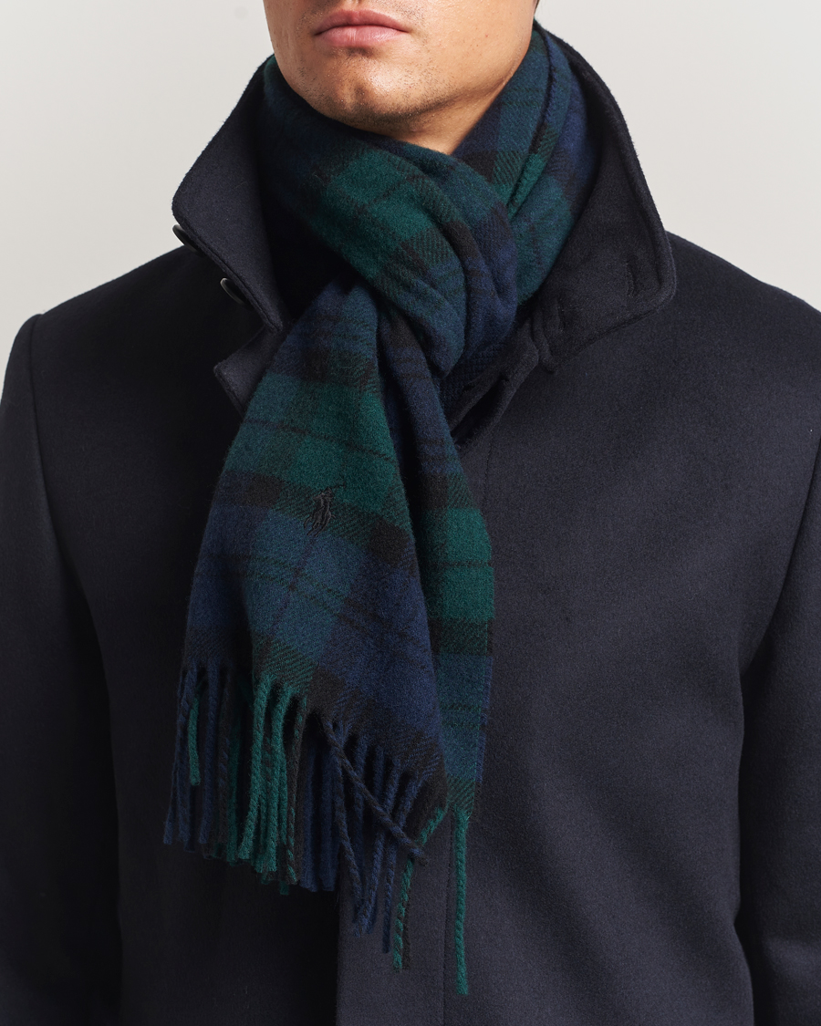 Men | Polo Ralph Lauren Classic Wool Scarf Blackwatch | Polo Ralph Lauren | Classic Wool Scarf Blackwatch