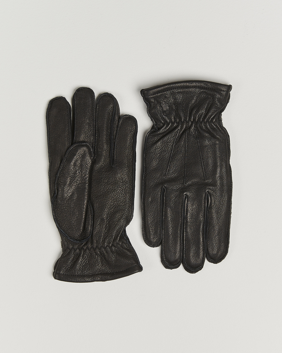 Men | Gloves | Polo Ralph Lauren | Full Grain Leather Gloves Black