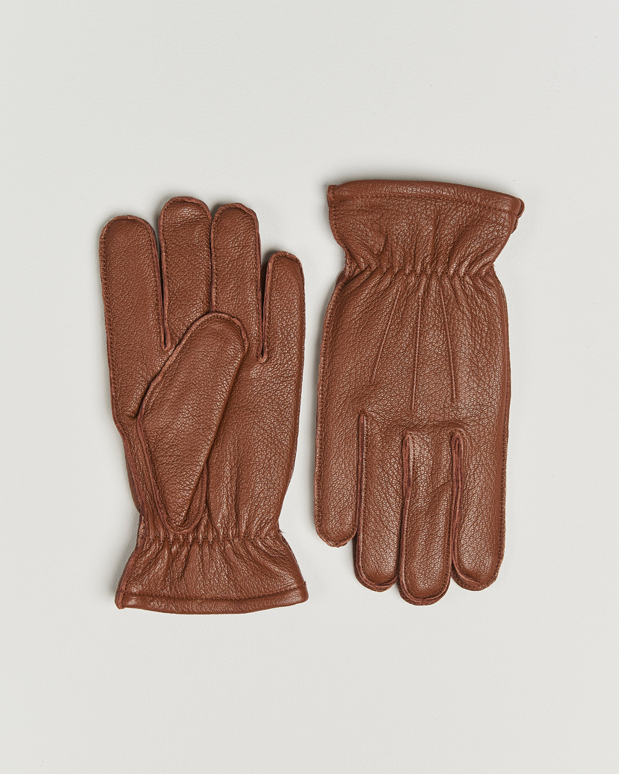 Men | Gloves | Polo Ralph Lauren | Full Grain Leather Gloves Caramel