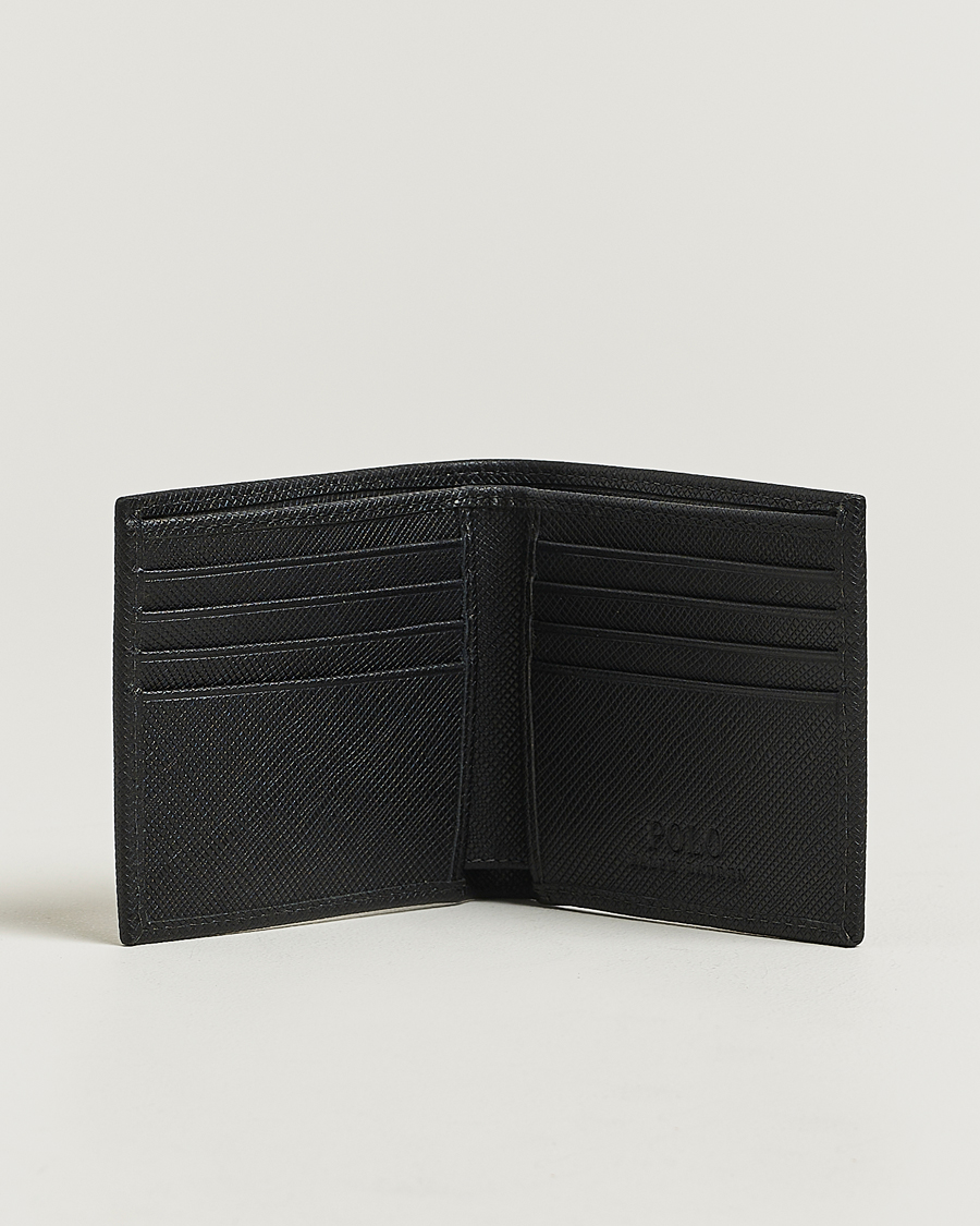 Men | Wallets | Polo Ralph Lauren | Saffiano Leather Wallet Black