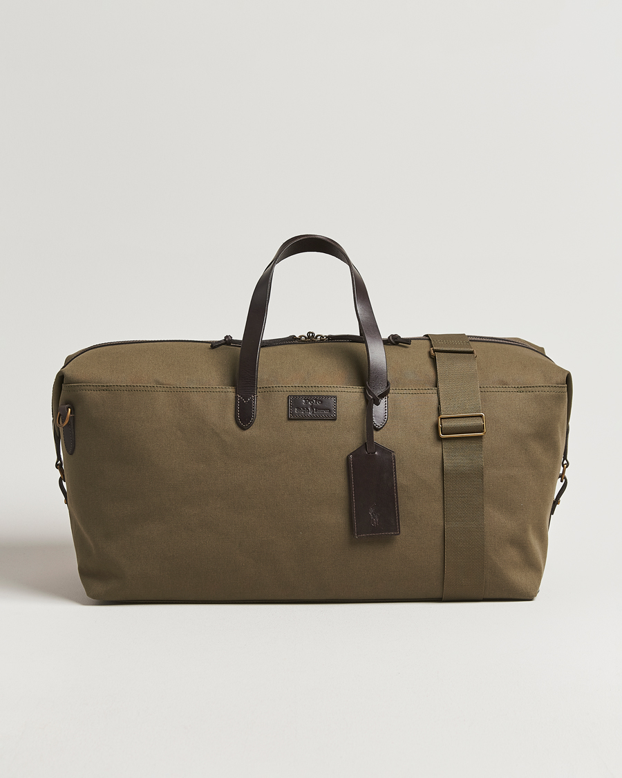 Men | Bags | Polo Ralph Lauren | Medium Canvas Duffle Bag Defender Green/Brown