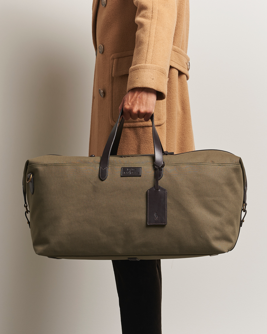 Men | Bags | Polo Ralph Lauren | Medium Canvas Duffle Bag Defender Green/Brown