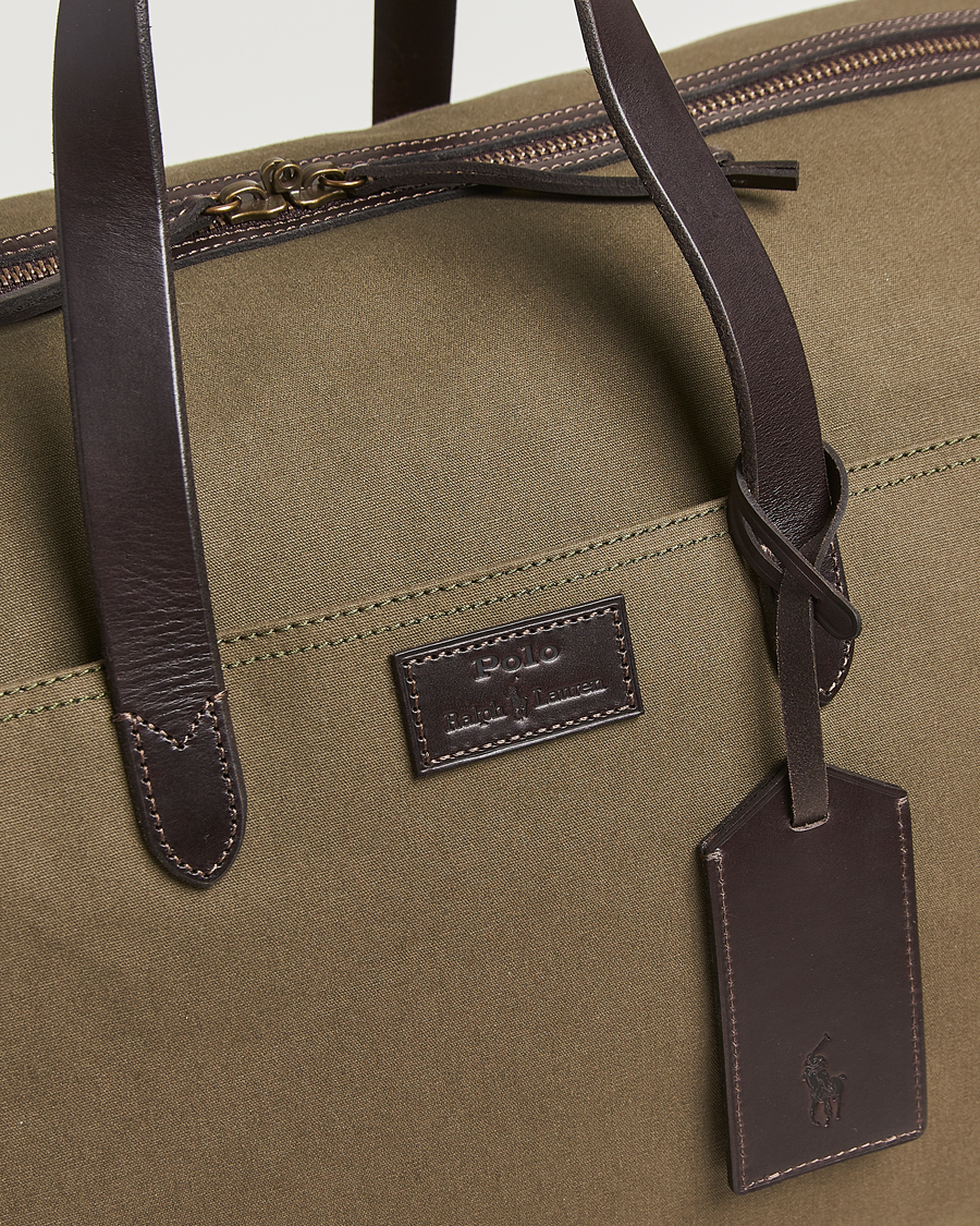 Men | Bags | Polo Ralph Lauren | Medium Canvas Duffle Bag Defender Green/Brown