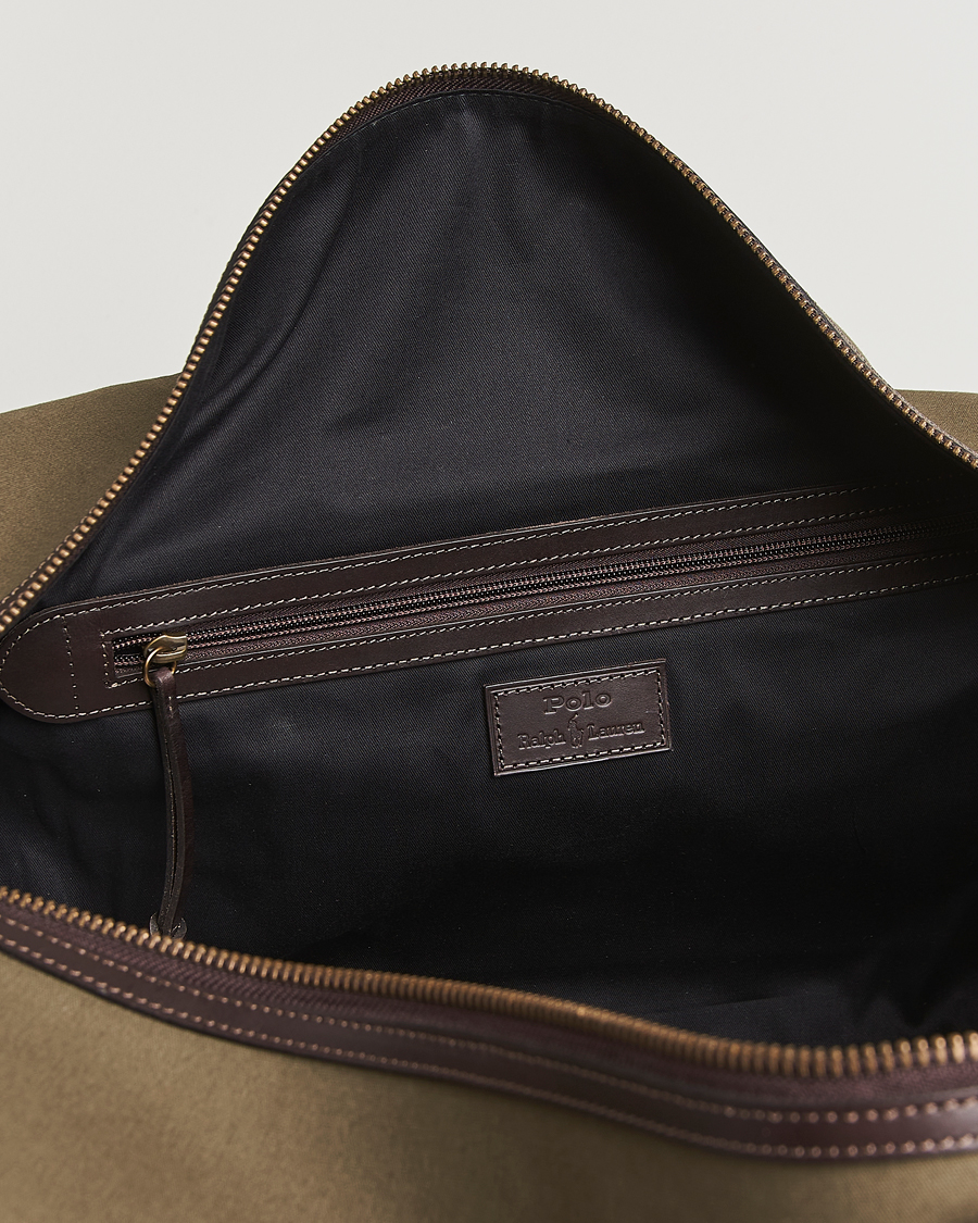 Men | Bags | Polo Ralph Lauren | Medium Canvas Duffle Bag Defender Green/Brown