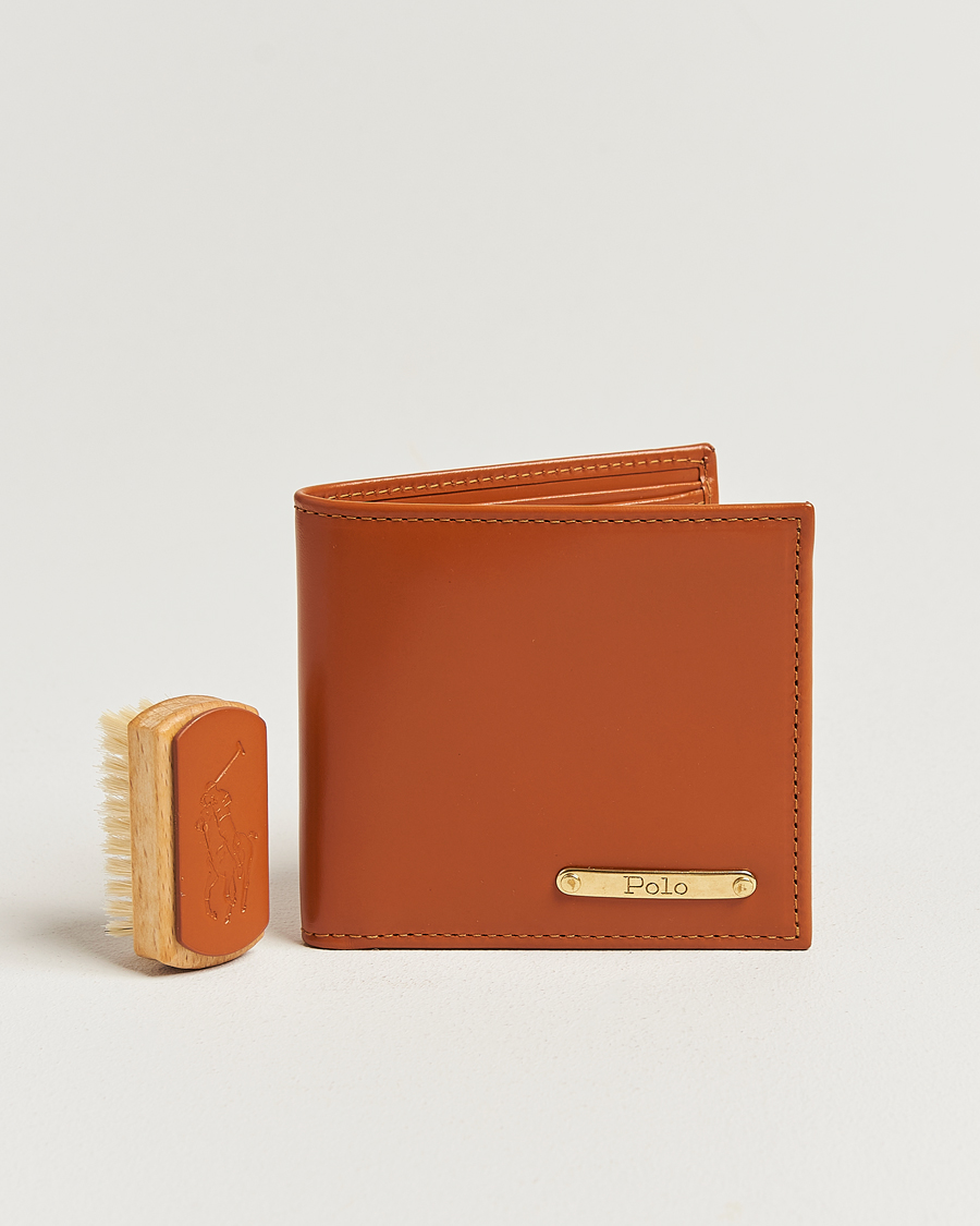 Men | Wallets | Polo Ralph Lauren | Bridle Leather Wallet Tan