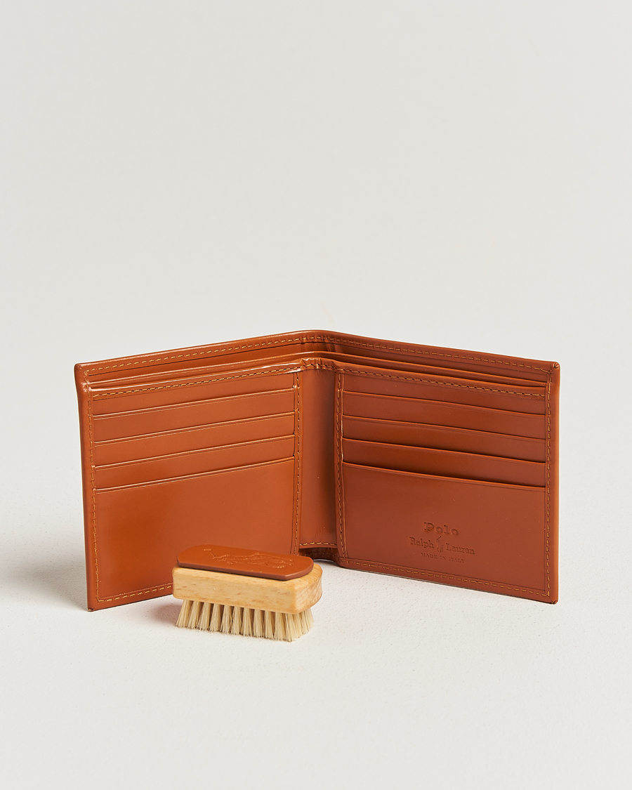 Men | Wallets | Polo Ralph Lauren | Bridle Leather Wallet Tan