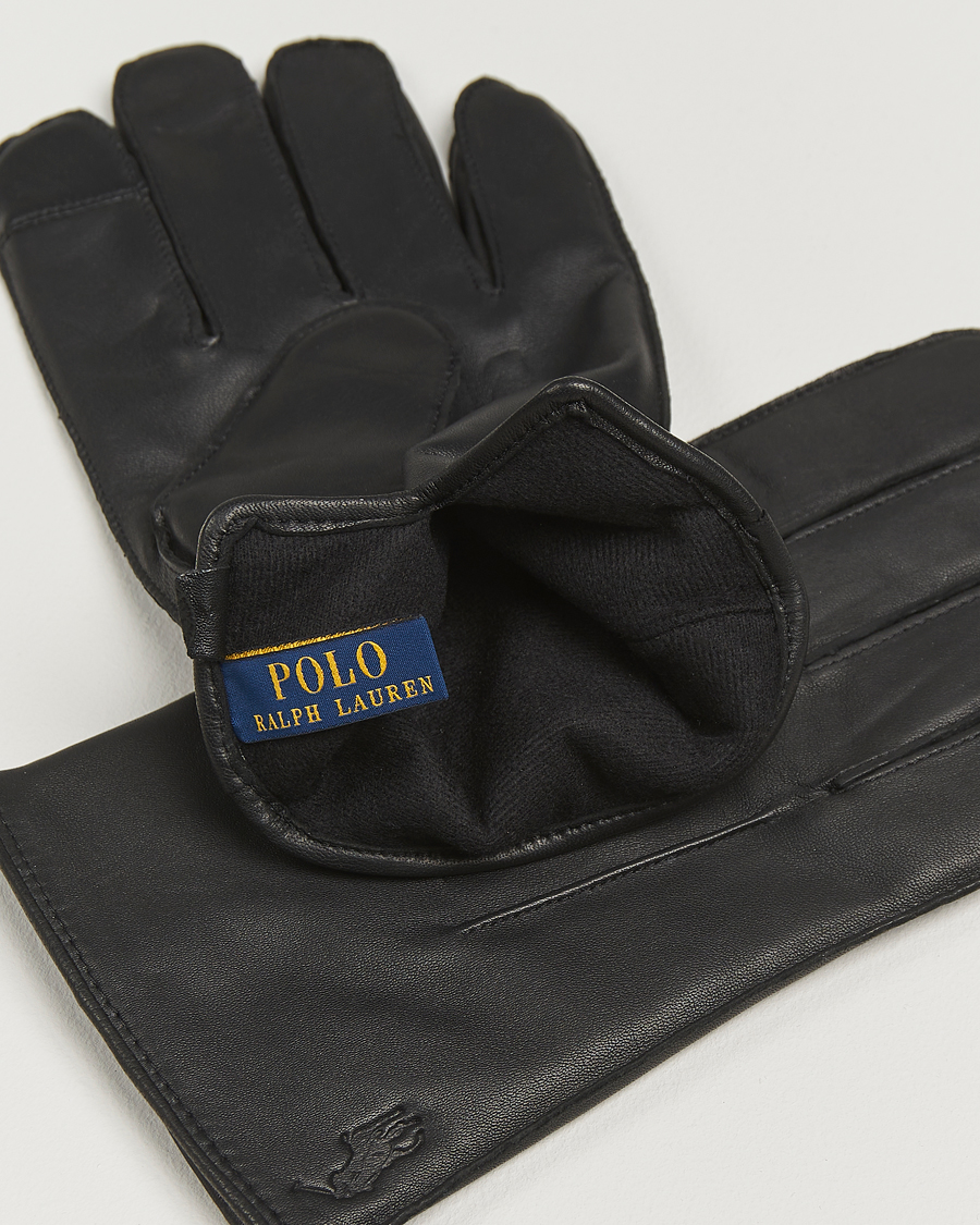Men | Gloves | Polo Ralph Lauren | Nappa Gloves Black