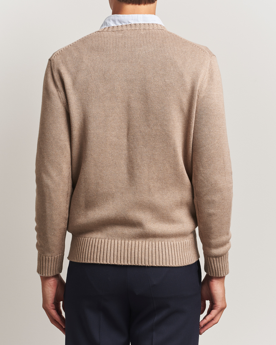 Men | Sweaters & Knitwear | Polo Ralph Lauren | Cotton Crew Neck Sweater Bronze Melange