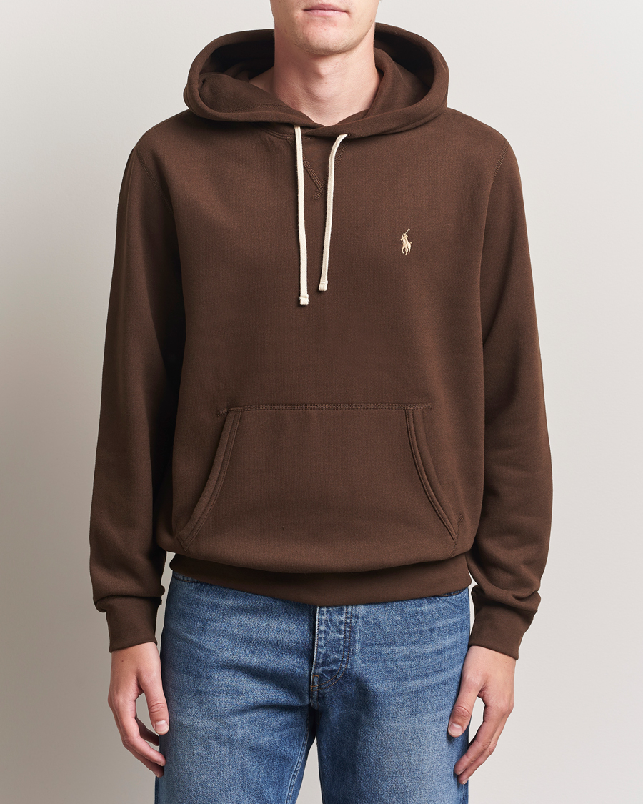 Men | Sweaters & Knitwear | Polo Ralph Lauren | RL Fleece Hoodie Nutmeg Brown