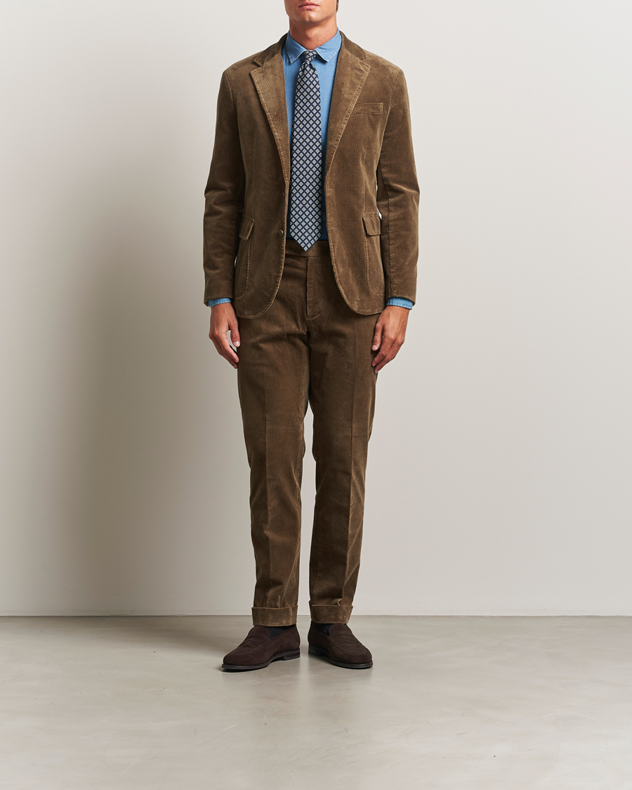 Men | Blazers | Polo Ralph Lauren | Single Breasted Corduroy Sportcoat Montana Brown