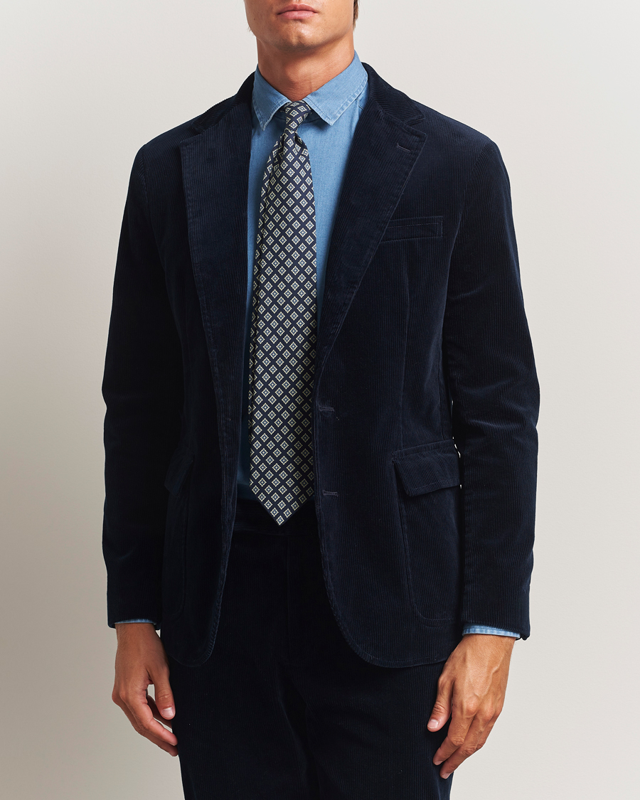 Men | Blazers | Polo Ralph Lauren | Single Breasted Corduroy Sportcoat Navy