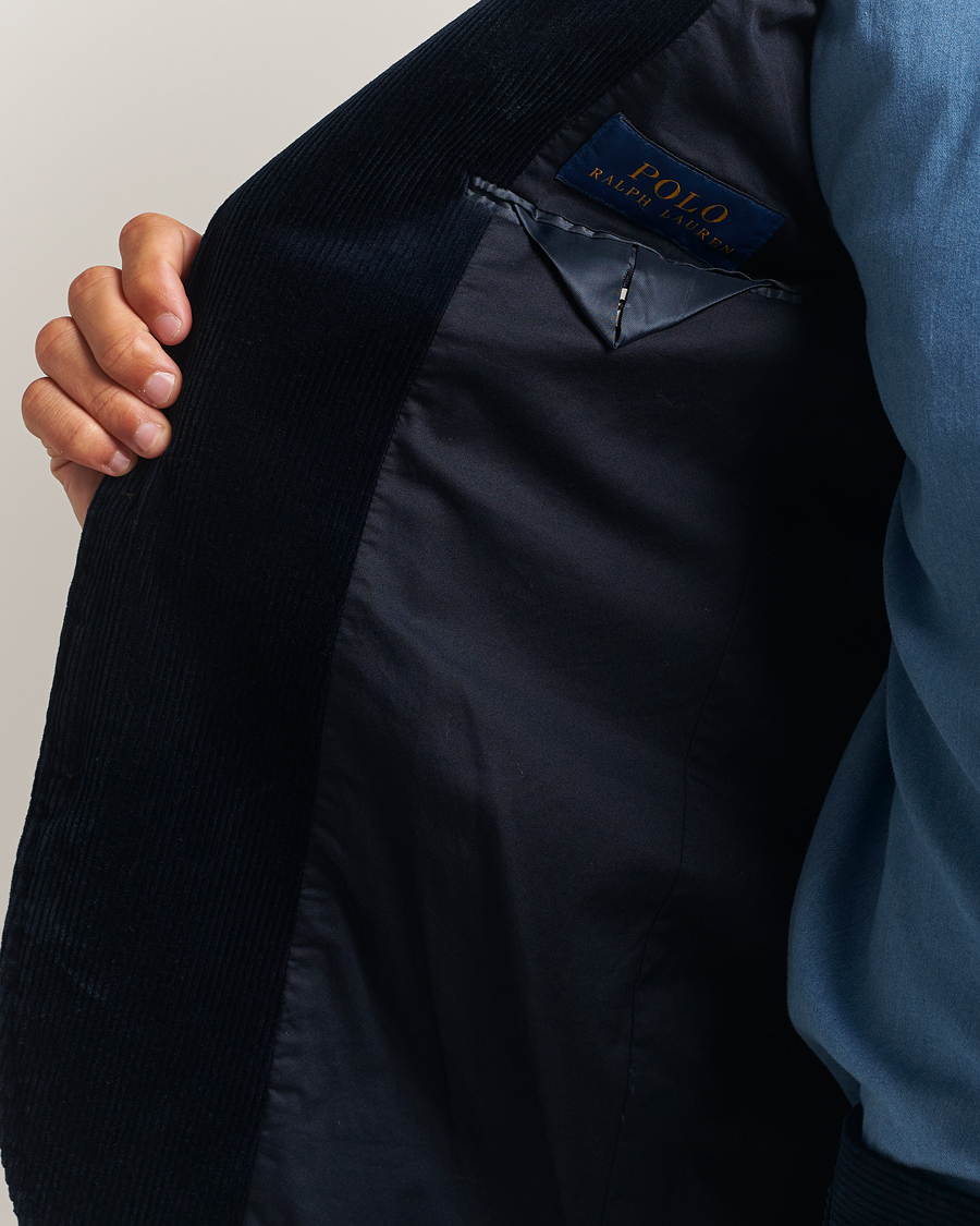 Men | Blazers | Polo Ralph Lauren | Single Breasted Corduroy Sportcoat Navy
