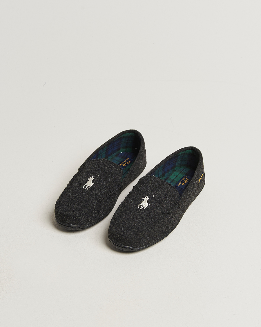 Men | Sandals & Slides | Polo Ralph Lauren | Brenan Wool Slipper Black/Cream