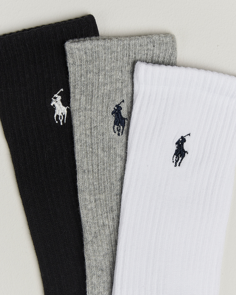 Men | Underwear & Socks | Polo Ralph Lauren | 6-Pack Crew Sock Grey Assorted