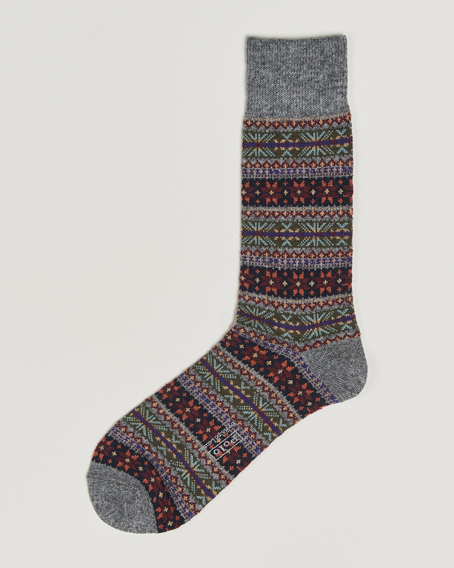 Men | Underwear & Socks | Polo Ralph Lauren | Fair Isle Sock Medium Grey Heather