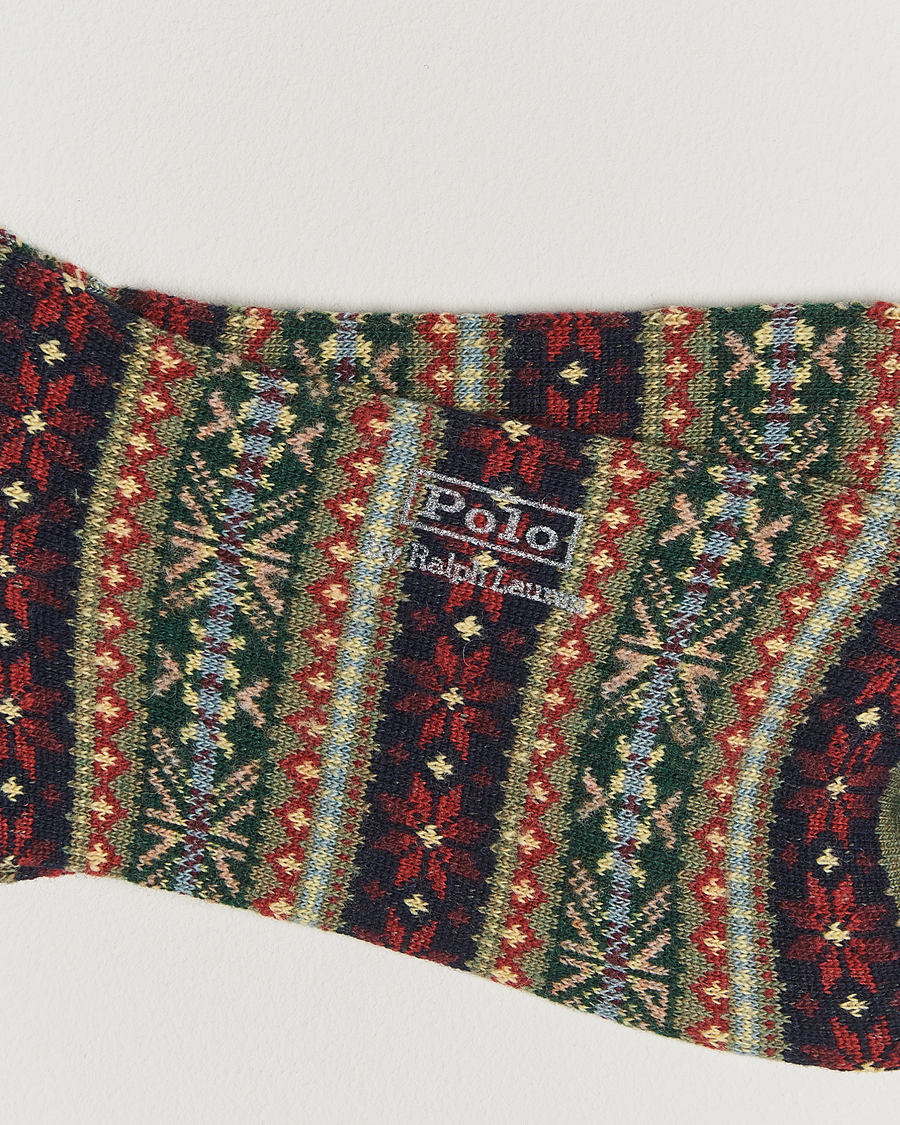 Men | Underwear & Socks | Polo Ralph Lauren | Fair Isle Sock Loden Heather