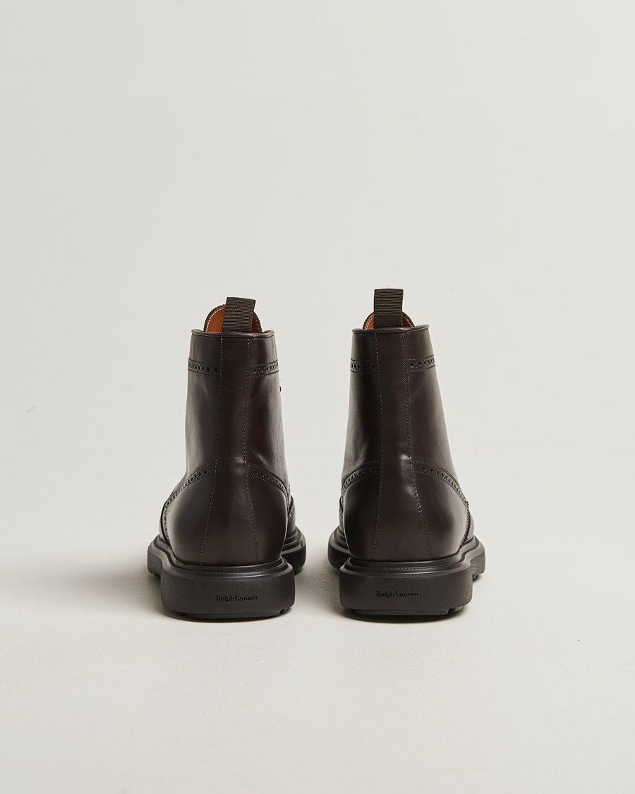 Men | Boots | Polo Ralph Lauren | Martelli Brogue Boot Dark Brown Suede