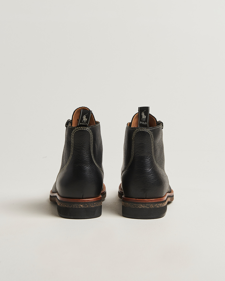 Men | Boots | Polo Ralph Lauren | Radford Oiled Leather Boot Black Calf