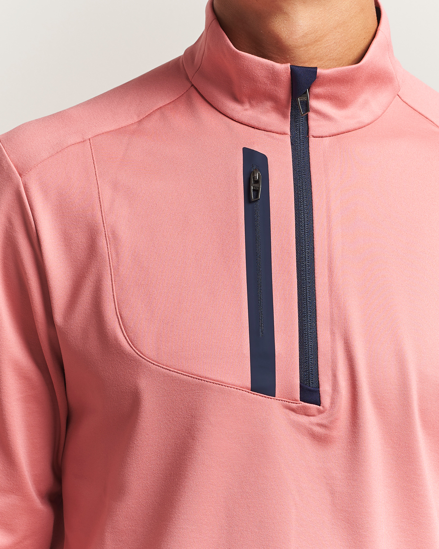 Men | Sweaters & Knitwear | RLX Ralph Lauren | Luxury Jersey Half Zip Desert Rose