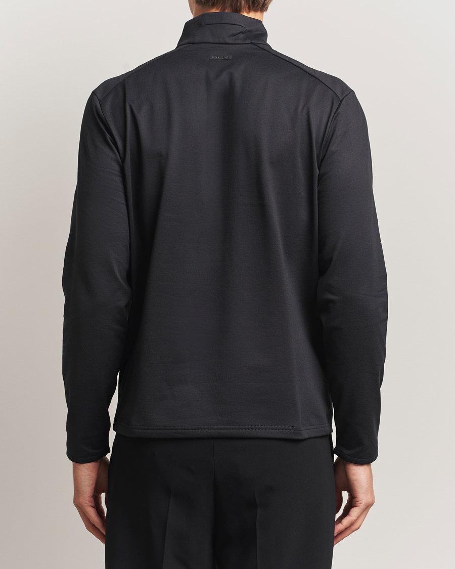 Men | Sweaters & Knitwear | RLX Ralph Lauren | Luxury Jersey Half Zip Polo Black