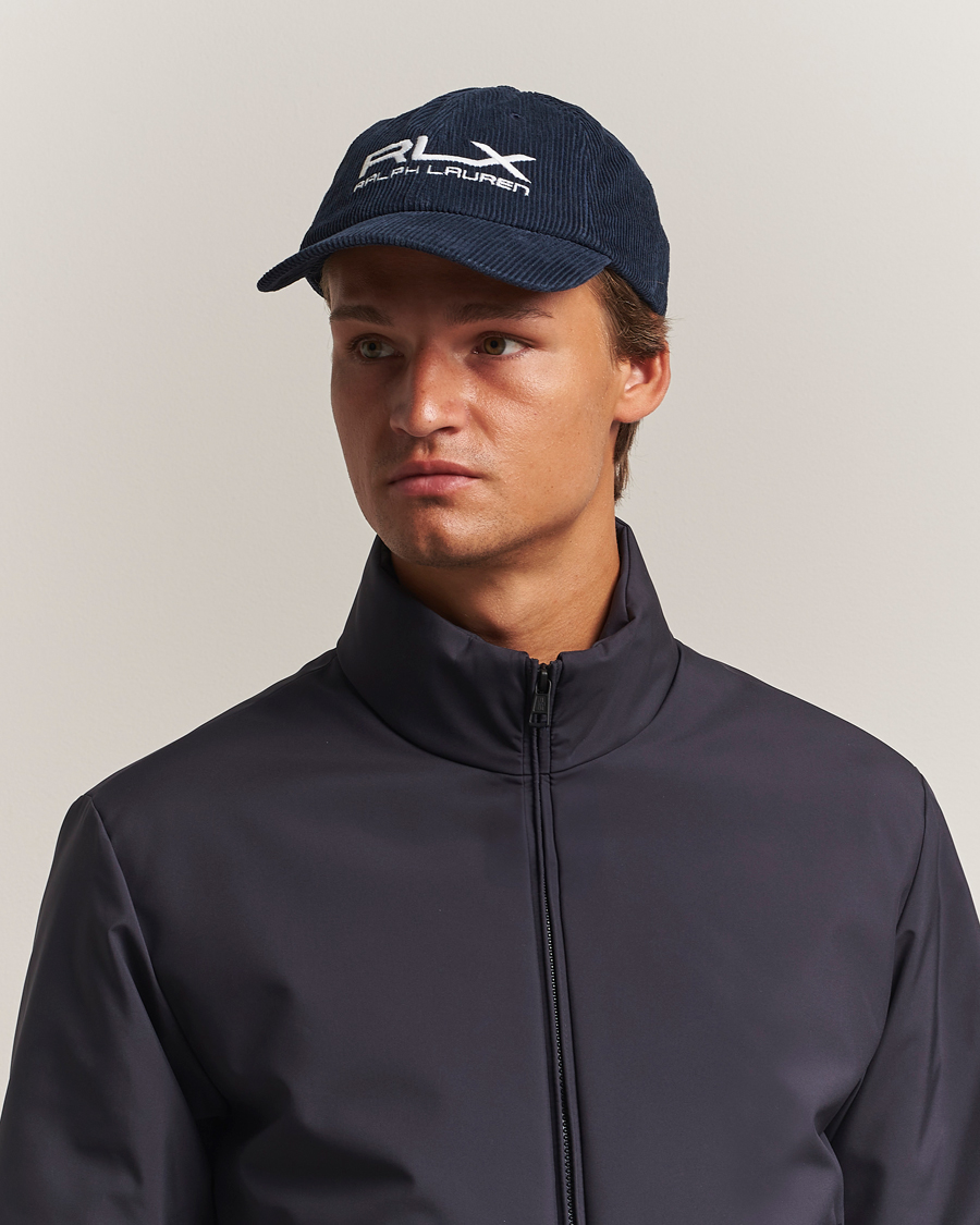 Men | Hats & Caps | RLX Ralph Lauren | Corduroy Cap Refined Navy