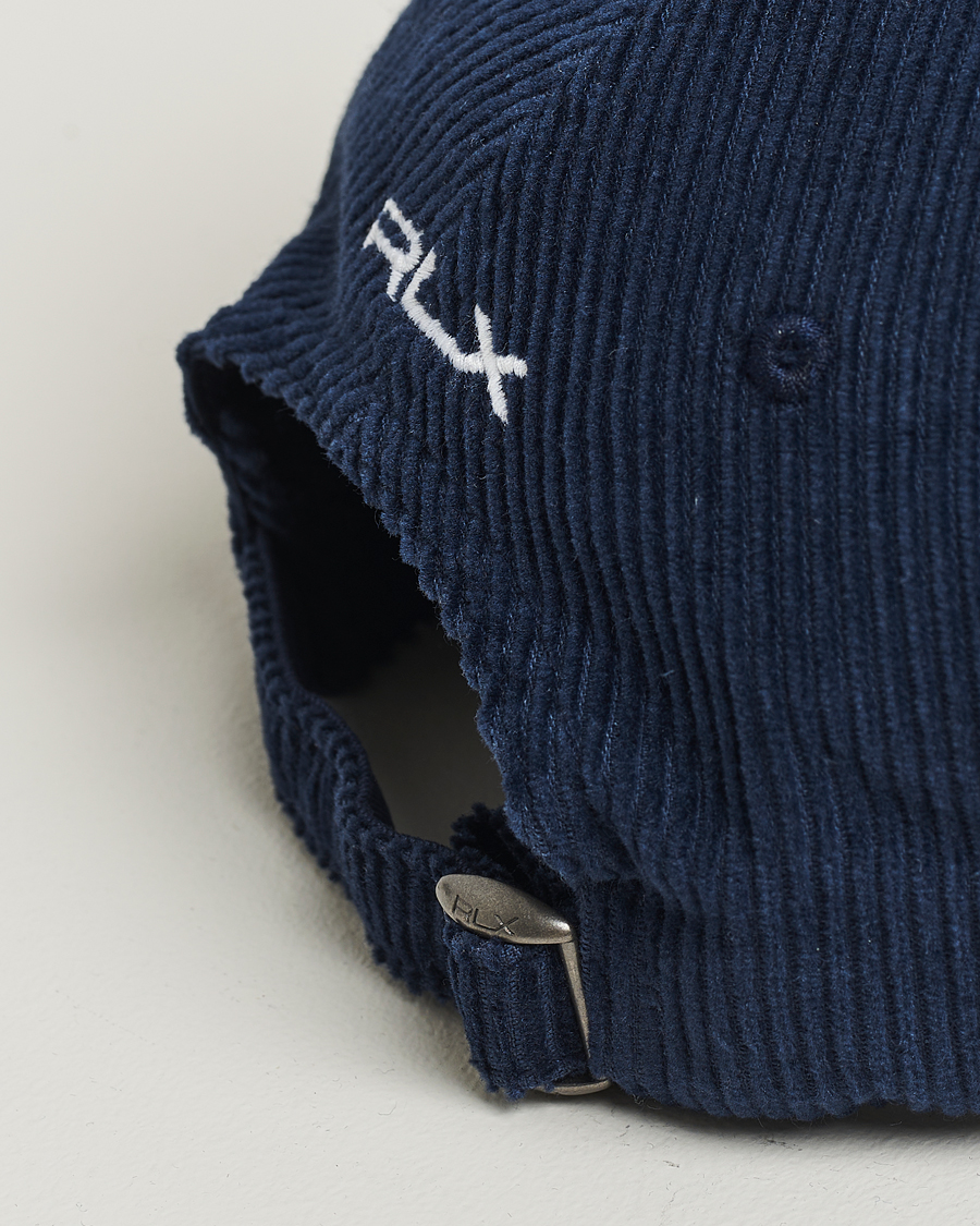 Men | Hats & Caps | RLX Ralph Lauren | Corduroy Cap Refined Navy