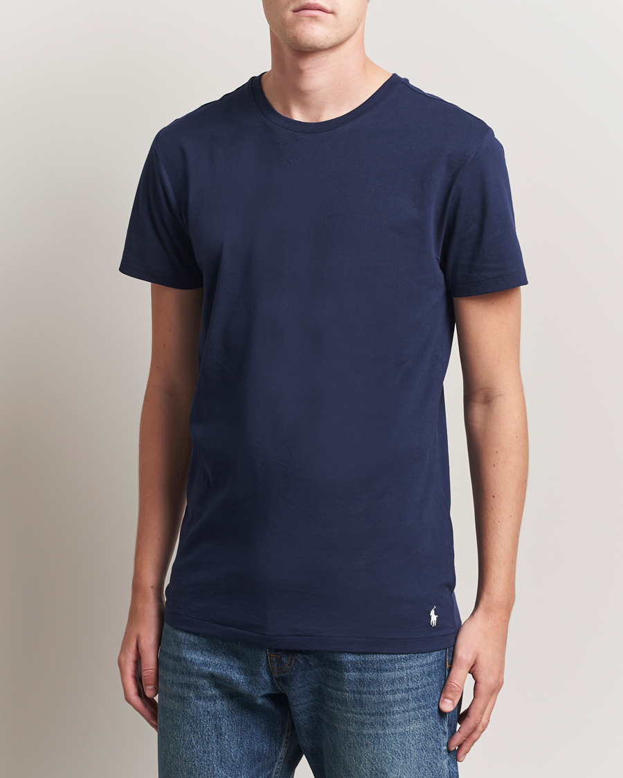 Men | T-Shirts | Polo Ralph Lauren | 3-Pack Crew Neck T-Shirt Blue/White/Navy