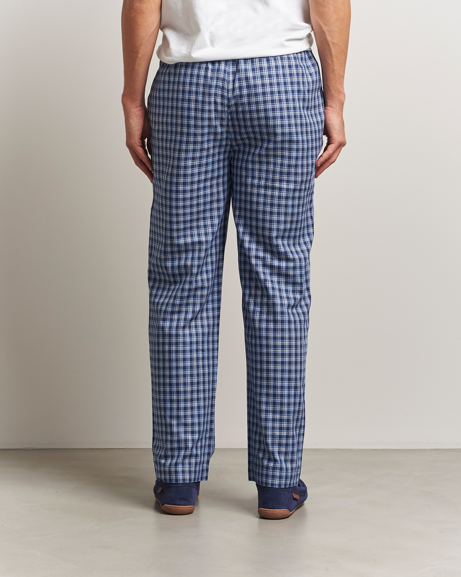 Men | Pyjamas & Robes | Polo Ralph Lauren | Cotton Checked Pyjama Pants Navy