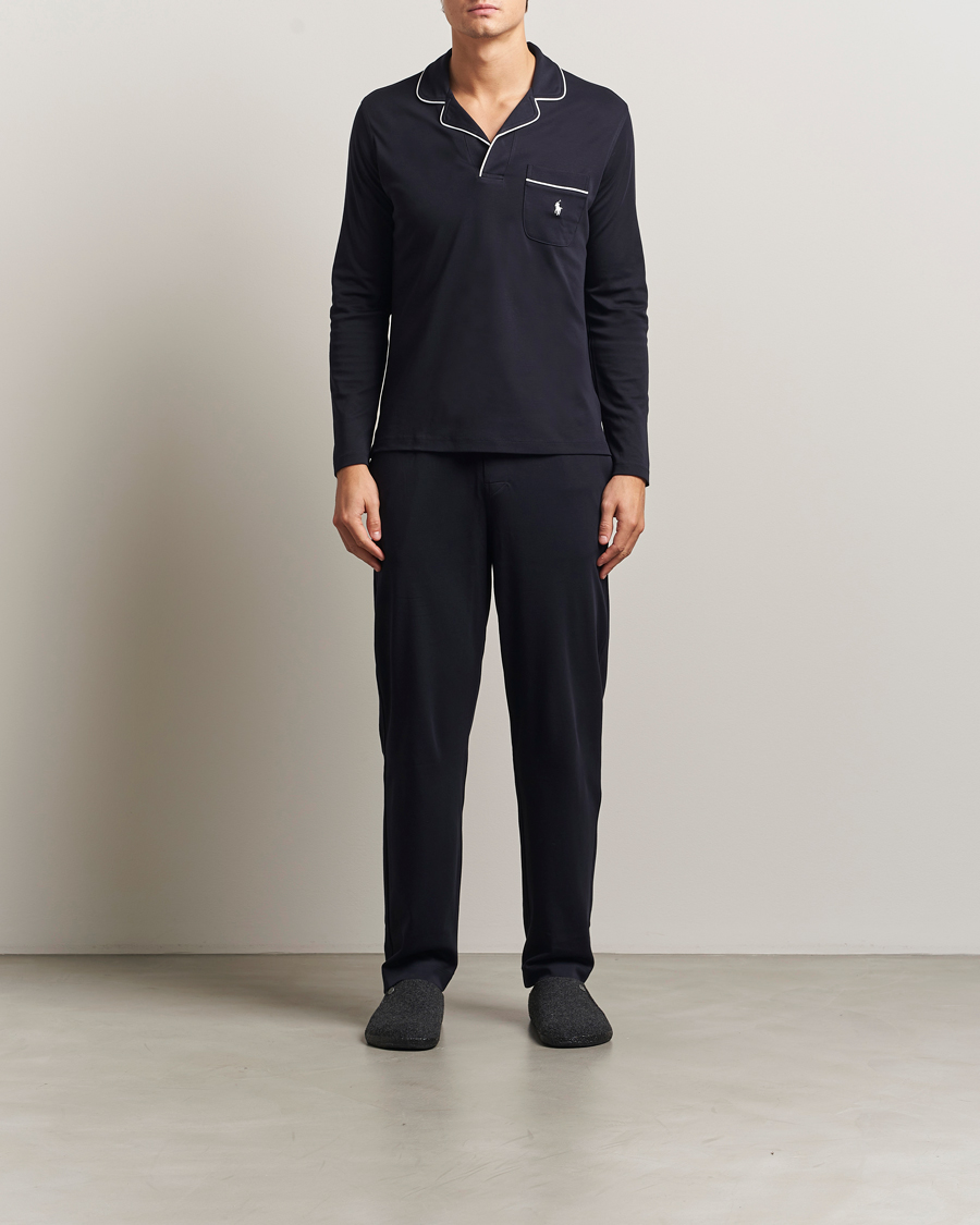 Men | Pyjamas & Robes | Polo Ralph Lauren | Cotton Lounge Set Collection Navy