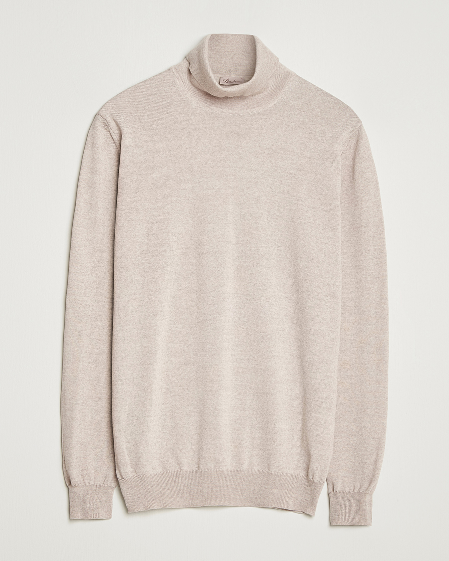 Men | Sweaters & Knitwear | Stenströms | Merino Rollneck Beige