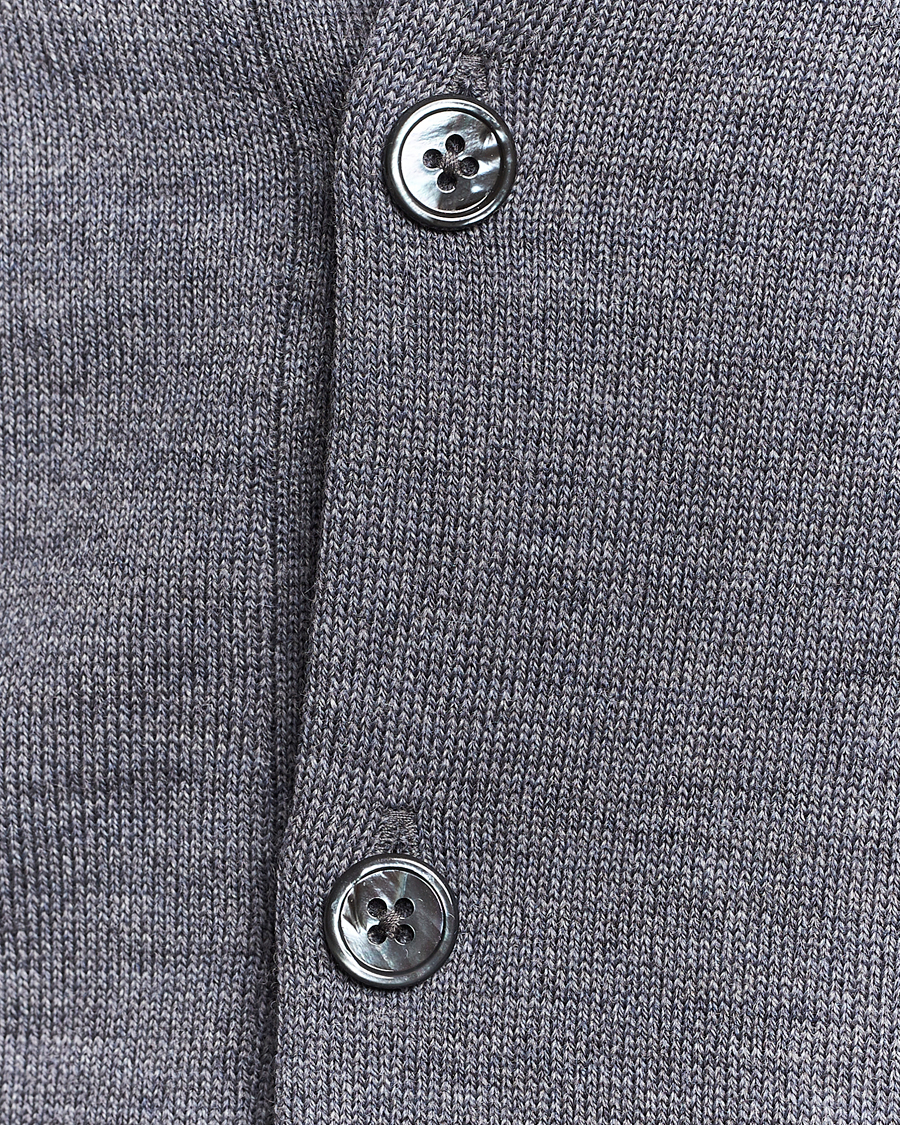 Men | Sweaters & Knitwear | Stenströms | Merino Pocket Cardigan Grey
