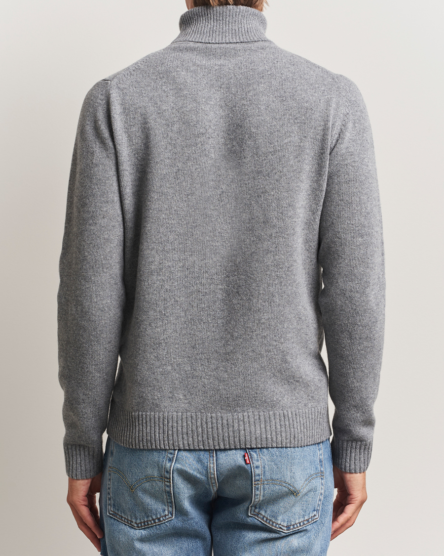 Men | Sweaters & Knitwear | Stenströms | Brushed Merino Rollneck Grey