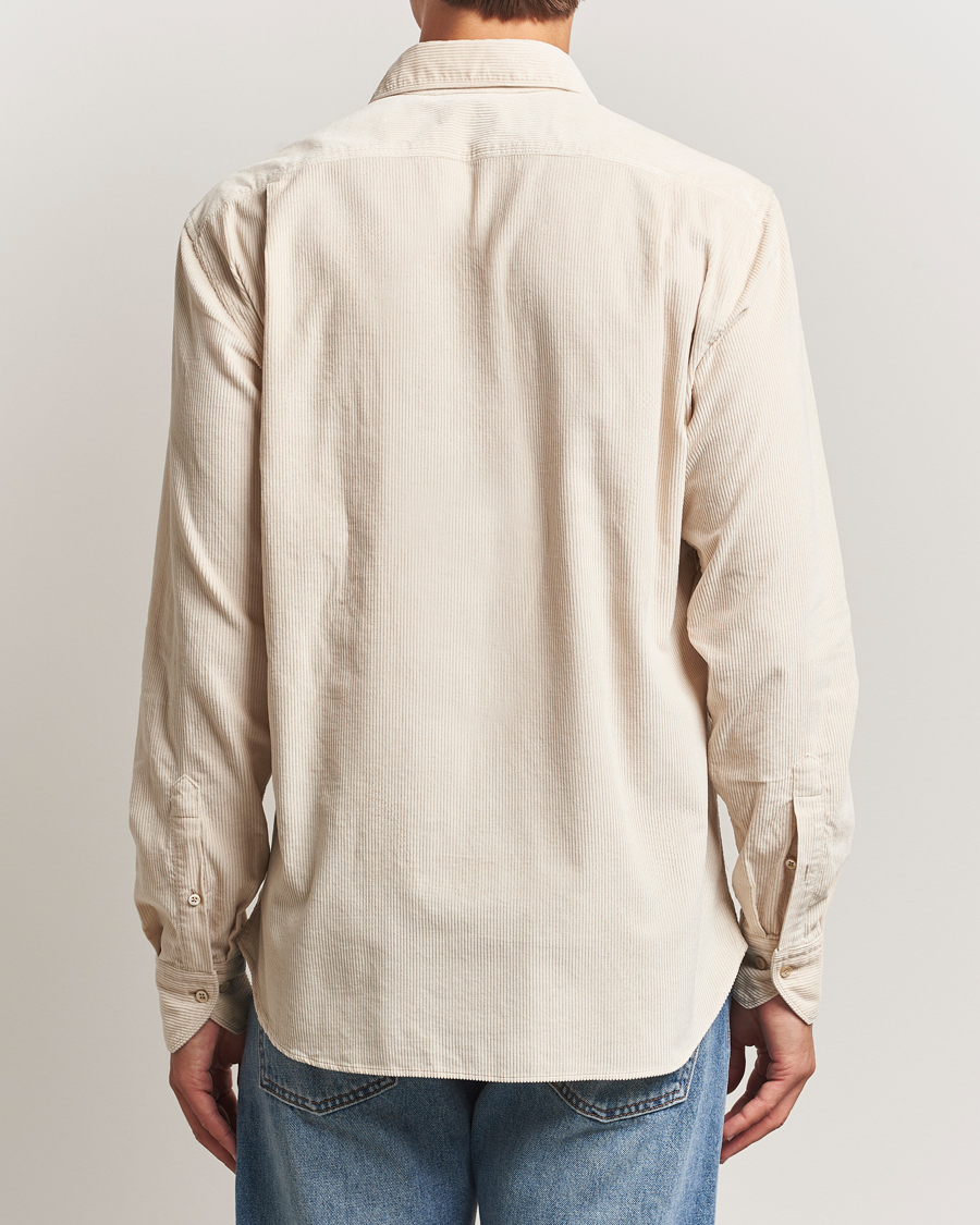 Men | Shirts | Stenströms | Regular Fit Cord Pocket Shirt Beige