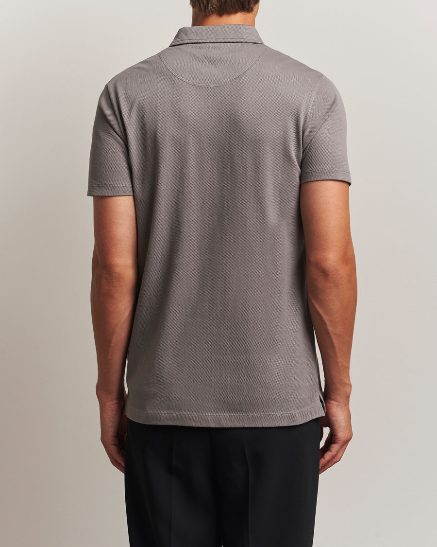 Men | Polo Shirts | Sunspel | Riviera Polo Shirt Iron Grey