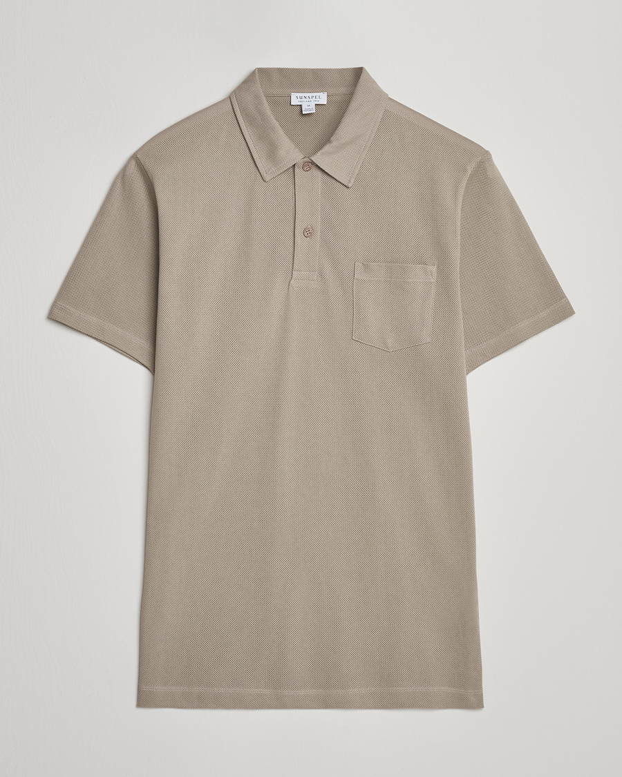 Men | Polo Shirts | Sunspel | Riviera Polo Shirt Fog